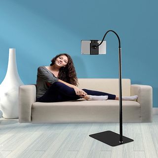 Giá Đỡ Tay Lười Dành Cho Thoại Và Máy Tính Bảng Có Đế Cố Định | Giá Đỡ Để Sàn Cổ Ngỗng Linh Hoạt.