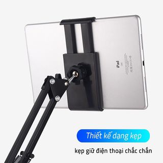 Giá đỡ điện thoại, máy tính bảng đế tròn, để bàn đa năng – (Màu đen)