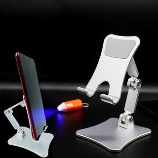 Giá Đỡ Điện Thoại, Máy Tính Bảng Kim Loại | Gấp Gọn, (Màu xám bạc)