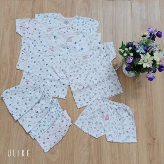 bộ sơ sinh avar kín thân cộc cúc vai
