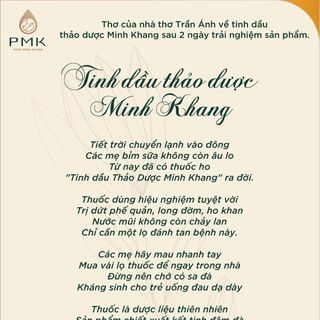 TINH DẦU THẢO DƯỢC MINH KHANGLONG ĐỜM- HẾT HO- HẾT SỔ MŨIChỉ cần bôi