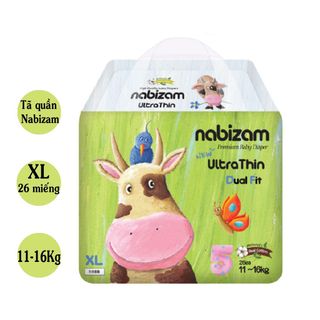 [𝐂𝐇𝐈́𝐍𝐇 𝐇𝐀̃𝐍𝐆] Tã/Bỉm Dán Nabizam nội địa Hàn siêu mỏng, siêu mềm, siêu thấm hút, đủ size từ 4-20KG