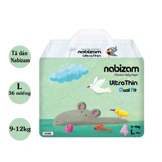 [𝐂𝐇𝐈́𝐍𝐇 𝐇𝐀̃𝐍𝐆] Tã/Bỉm Quần Nabizam nội địa Hàn siêu mỏng, siêu mềm, siêu thấm hút, đủ size từ 4-20KG