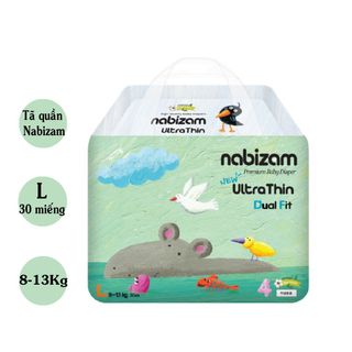 [𝐂𝐇𝐈́𝐍𝐇 𝐇𝐀̃𝐍𝐆] Tã/Bỉm Quần Nabizam nội địa Hàn siêu mỏng, siêu mềm, siêu thấm hút, đủ size từ 4-20KG