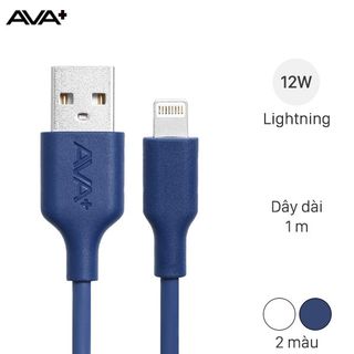 Cáp Lightning AVA+ DR-L04 sạc nhanh 12W, dài 1m