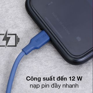 Cáp Lightning AVA+ DR-L04 sạc nhanh 12W, dài 1m