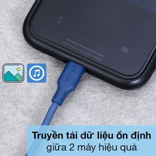 Cáp Lightning AVA+ DR-L04 sạc nhanh 12W, dài 1m