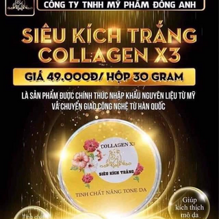 Siêu kích trắng collagen x3