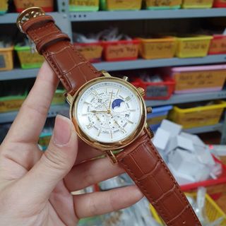 Đồng hồ nam dây da trung cấp p,tek