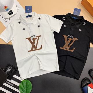 Áo thun nam thêu L V cực đẹp