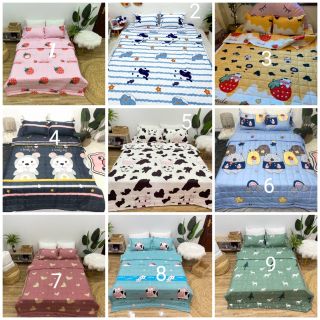 BỘ CHĂN GA GỐI HÈ 5 MÓN POLY COTTON