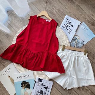 Xả kho - Set babydoll bèo đỏ - Duy Nhất 9 sét