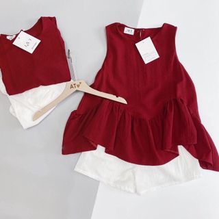 Xả kho - Set babydoll bèo đỏ - Duy Nhất 9 sét
