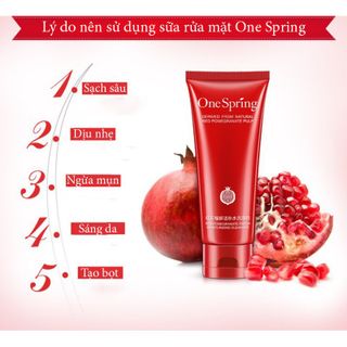 SỮA RỬA MẶT ONE SPRING LỰU ĐỎ ( full hộp đầy đủ)