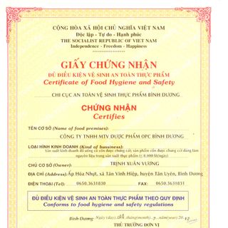 Cồn 70 độ chai 1 lít OPC