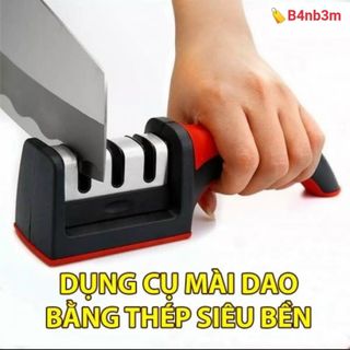 Dụng cụ mài dao kéo đa năng, mài dao cầm tay 3 cấp độ có tay cầm chắc chắn tiện lợi giá sỉ