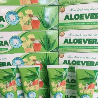 Kem đánh răng thảo dươc trầu cau bạc hà Aloevera