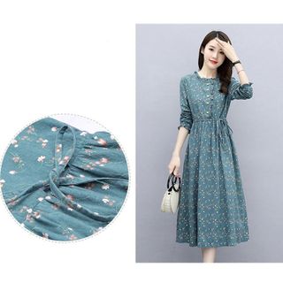 Đầm Dáng Suông, Cổ Nơ 2021 hàng đẹp cao cấp tại xưởng may Thời Trang Vergine - V2058