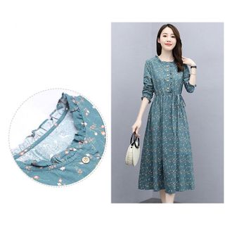 Đầm Dáng Suông, Cổ Nơ 2021 hàng đẹp cao cấp tại xưởng may Thời Trang Vergine - V2058