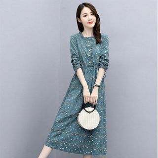 Đầm Dáng Suông, Cổ Nơ 2021 hàng đẹp cao cấp tại xưởng may Thời Trang Vergine - V2058