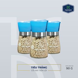 TIÊU TRẮNG K PEPPER 90 G + CỐI XAY TIÊU