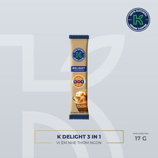CÀ PHÊ HÒA TAN K DELIGHT 3 IN 1 - THÙNG 450 GÓI