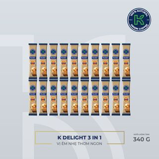 CÀ PHÊ HÒA TAN K DELIGHT 3 IN 1 - THÙNG 450 GÓI