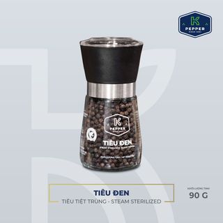 TIÊU ĐEN K PEPPER 90 G + CỐI XAY TIÊU