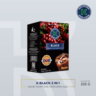 CÀ PHÊ HÒA TAN K BLACK 2 IN 1 - 255 G