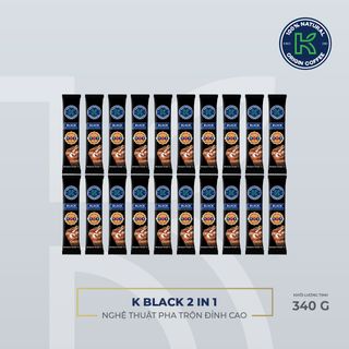CÀ PHÊ HÒA TAN K BLACK 2 IN 1 - 255 G