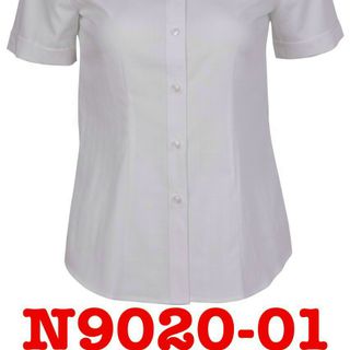 Áo sơ mi Thái Hòa vải sợi tre có gân màu trắng 9020-01