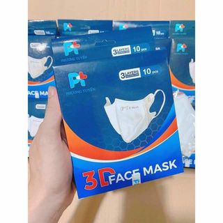 Khẩu trang 3d Face Mask 3 lớp kháng khuẩn (10 cái/hộp)