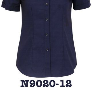 Áo sơ mi Thái Hòa vải sợi tre có gân màu xanh đen 9020-12