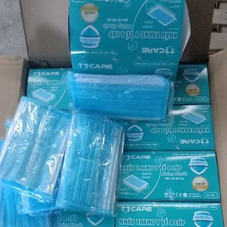 Khẩu trang y tế TT Care 4 lớp kháng khuẩn (50 cáihộp)
