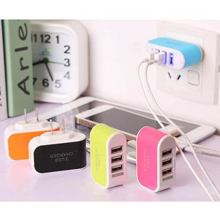 Củ Sạc 3 Đầu Tiện Lợi ( chọn màu ngẫu nhiên) - BINTECH