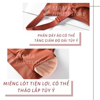 áo bra thể thao tập Gym - yoga, áo 2 dây tăng giảm cao cấp, có video và ảnh thật Activelady b604