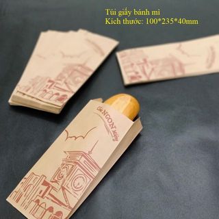 1000 túi giấy đựng bánh mì hình Bến Thành