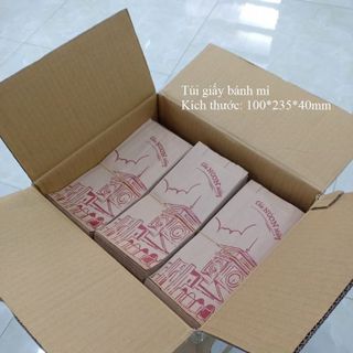 1000 túi giấy đựng bánh mì hình Bến Thành