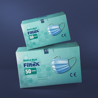 KHẨU TRANG FILTEX CAO CẤP (4 LỚP, HỘP 50 CÁI) - 50 HỘP/THÙNG