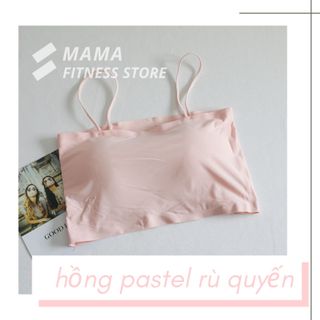 Áo 2 Dây CropTop ôm body - crt Thun có mút đệm ngực- vãi thun lạnh bst 4 màu *Darling* L601