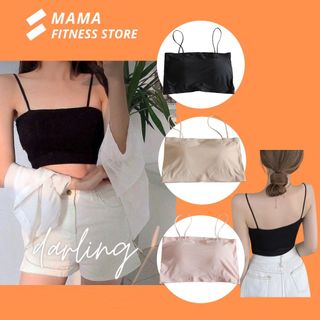 Áo 2 Dây CropTop ôm body - crt Thun có mút đệm ngực- vãi thun lạnh bst 4 màu *Darling* L601 giá sỉ