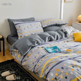 Bộ chăn ga gối cotton living CT850