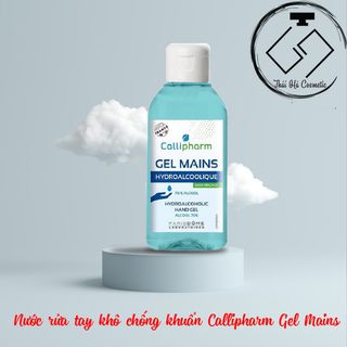 Gel rửa tay khô Pháp Callipharm Gel Mains Hydroalcoholic Alcool 70% (100ml)