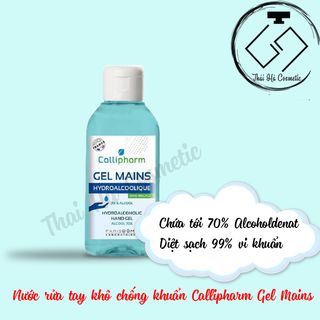Gel rửa tay khô Pháp Callipharm Gel Mains Hydroalcoholic Alcool 70% (100ml)