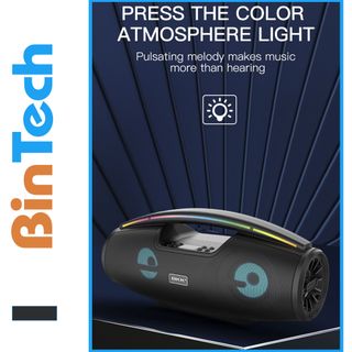 Loa bluetooth karaoke có mic BKK100 cao cấp, giá rẻ,công nghệ blutooth 5.0 BINTECH