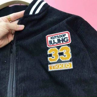 Áo Khoác Nhung Bomber 33 AKN12 kiểu dáng Bóng Chày Nam Nữ Kaki Nhung, Form Rộng Freesize 40-68kg Phong Cách Ulzzang