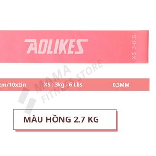 dây kháng lực miniband Aolikes, bộ 6 dây có video