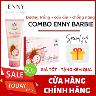 Combo dưỡng trắng da Barbie gồm tắm trắng và kem dưỡng Barbie ENNY giá sỉ