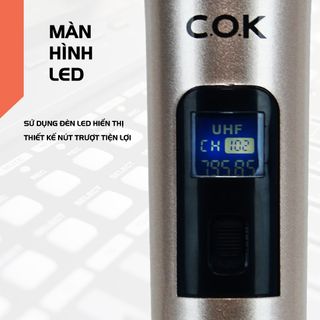 Micro Không Dây COK ST-123 (2 mic) - - BH 12 tháng - Micro Chuyên Dành Cho Mọi Loa Kéo Và Âm Ly - Lỗi Đổi Mới
