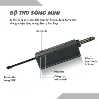 Micro Không Dây QinShun - - Bảo hành 12 tháng - 1 đổi 1 trong vòng 7 ngày - Micro Không Dây Karaoke Cho Amly